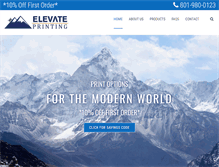 Tablet Screenshot of elevateprint.com